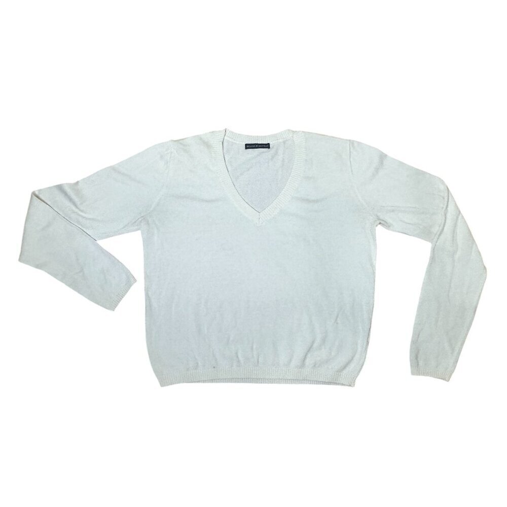 BRANDY MELVILLE Classic Cream V Neck Sweater Top One Size